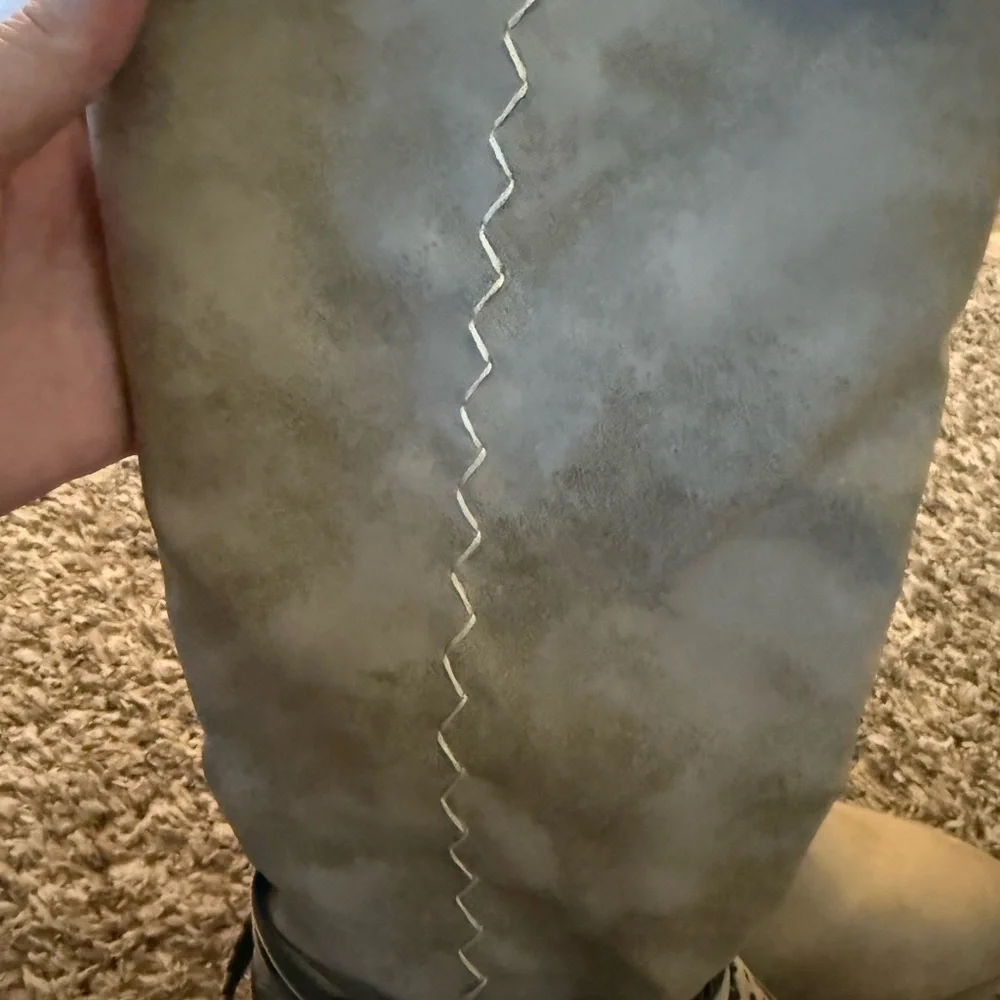 Source Unknown Gray Over the Knee Boots